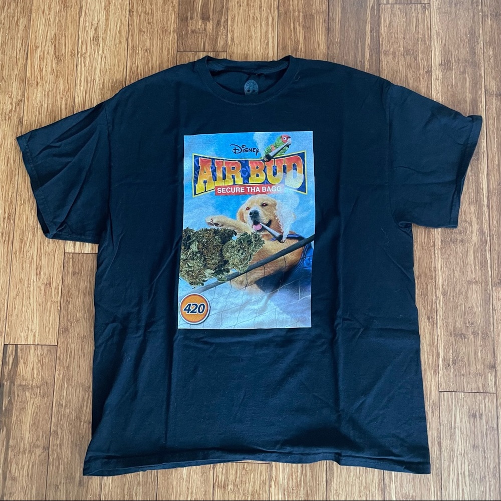 AINTNOBODYCOOL AirBud pun parody t-shirt 🐶🏀